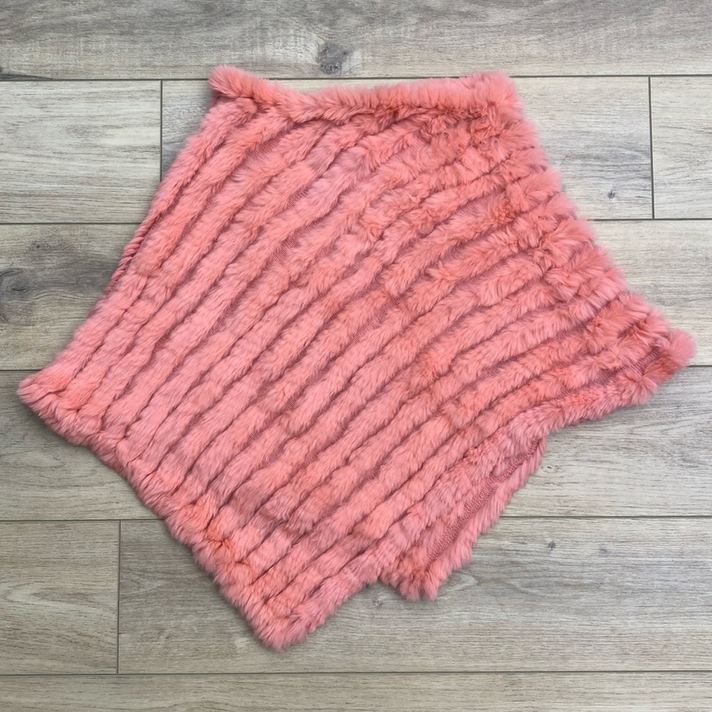 BCBGMAXAZRIA Knit Genuine Fur‎ Poncho